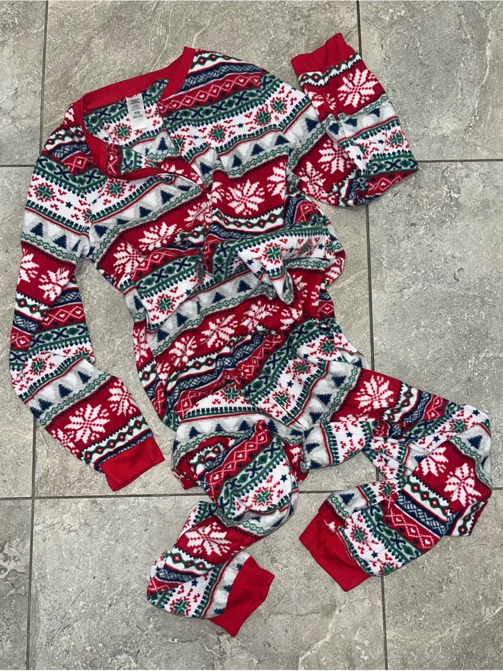 Women’s Red Fair Isle Holiday Pajama Set